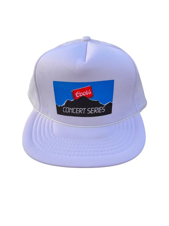 Coors Other - Coors Mens Snapback Trucker Hat Consert Series White Adjustable Mesh Back Vtg